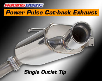 Racing Beat Cat-Back Exhaust Single Tip 93-95 RX-7, 16426