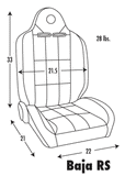 Corbeau Baja RS Reclining Seat