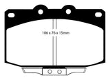 EBC Blue Stuff Race Pad Mazda RX7 86-95 (Front)