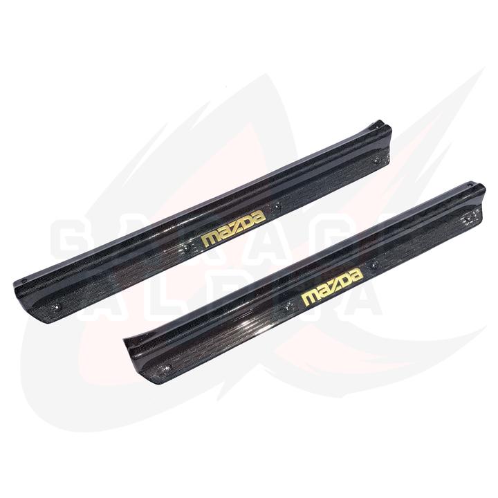 RX-7 FC3S　カーボン　マフラー　ガード Mazda RX-7 FC3S Carbon Fiber Door Sills – Lucky 7 Racing Inc.